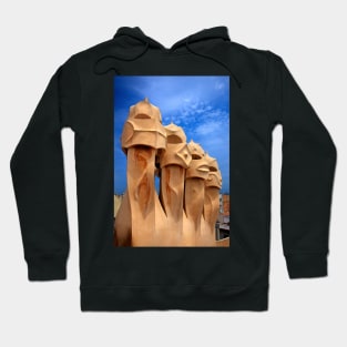 Sentinels of Gaudi on la Pedrera Hoodie